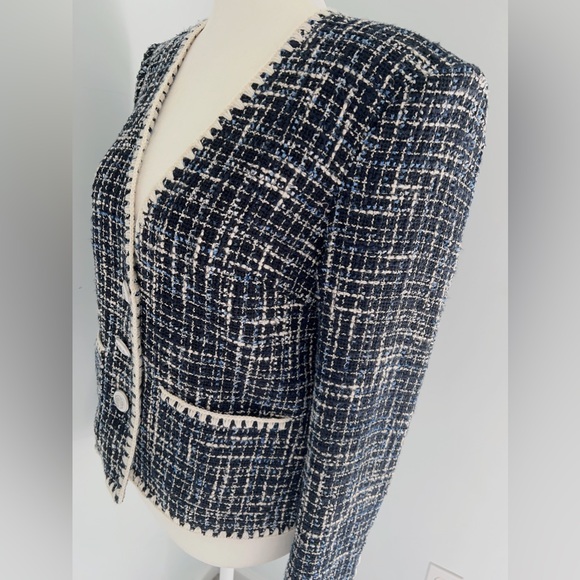 VERONICA BEARD Bosia Embroidered Single-Breasted Jacket - Picture 8 of 12
